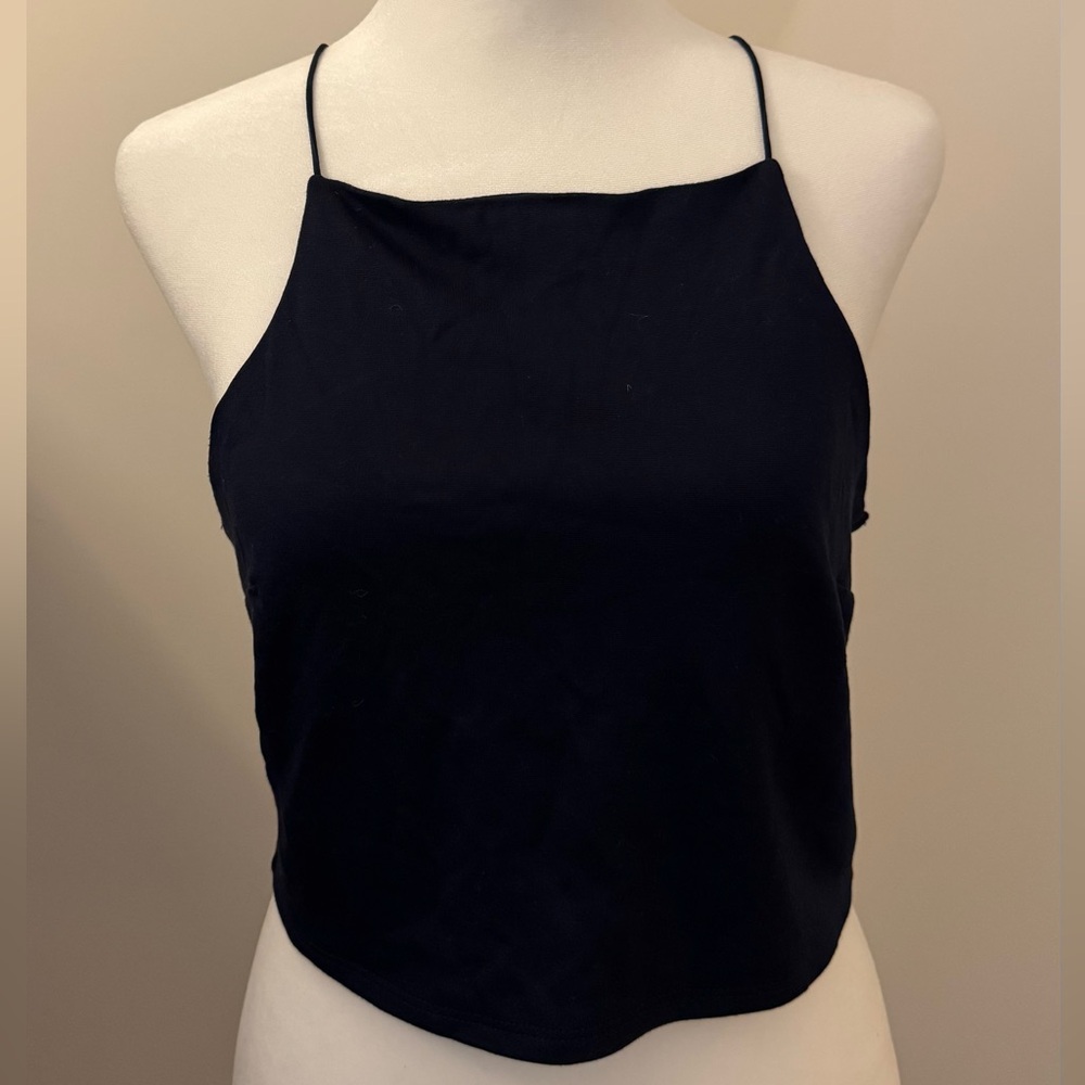 Lulus Navy Women's Open Back Top